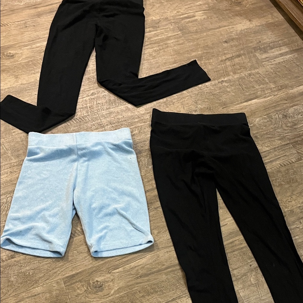 3 Forever 21 2 leggings& 1 shorts